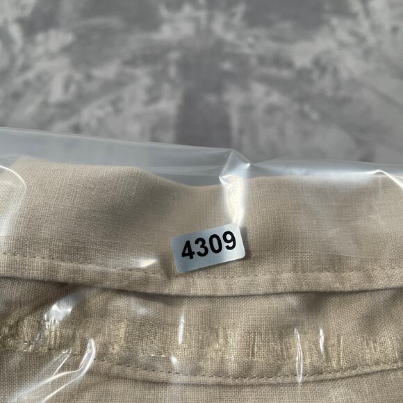 Quince Shirt Mens Medium Beige Linen Smart Casual Breathable Neutral Everyday - Picture 7 of 7